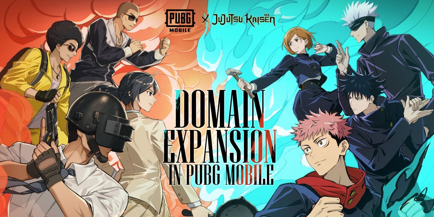 Promo image for PUBG Mobile's crossover with Jujutsu Kaisen