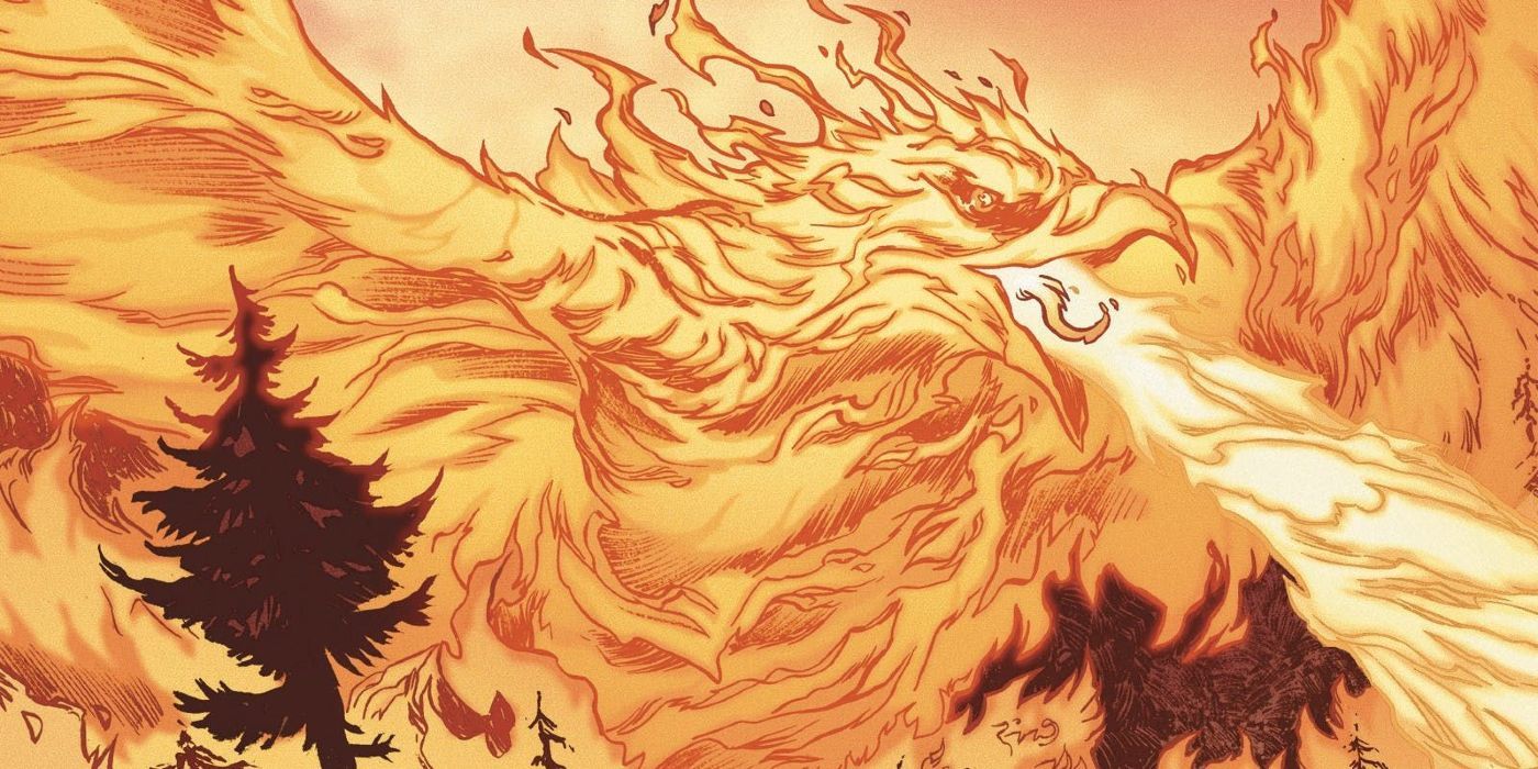 Phoenix Force Sets a forest ablaze