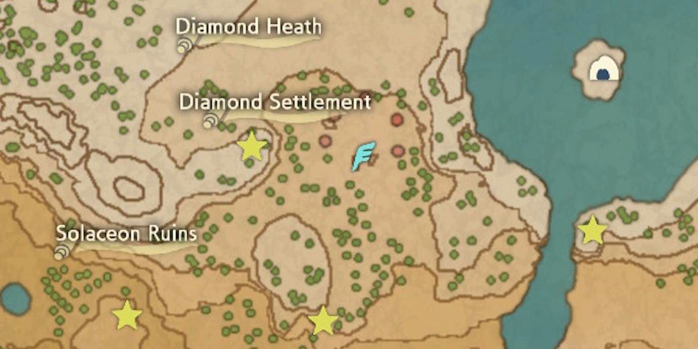 Pokémon Legends: Arceus Crimson Mirelands wisp 16 map location.