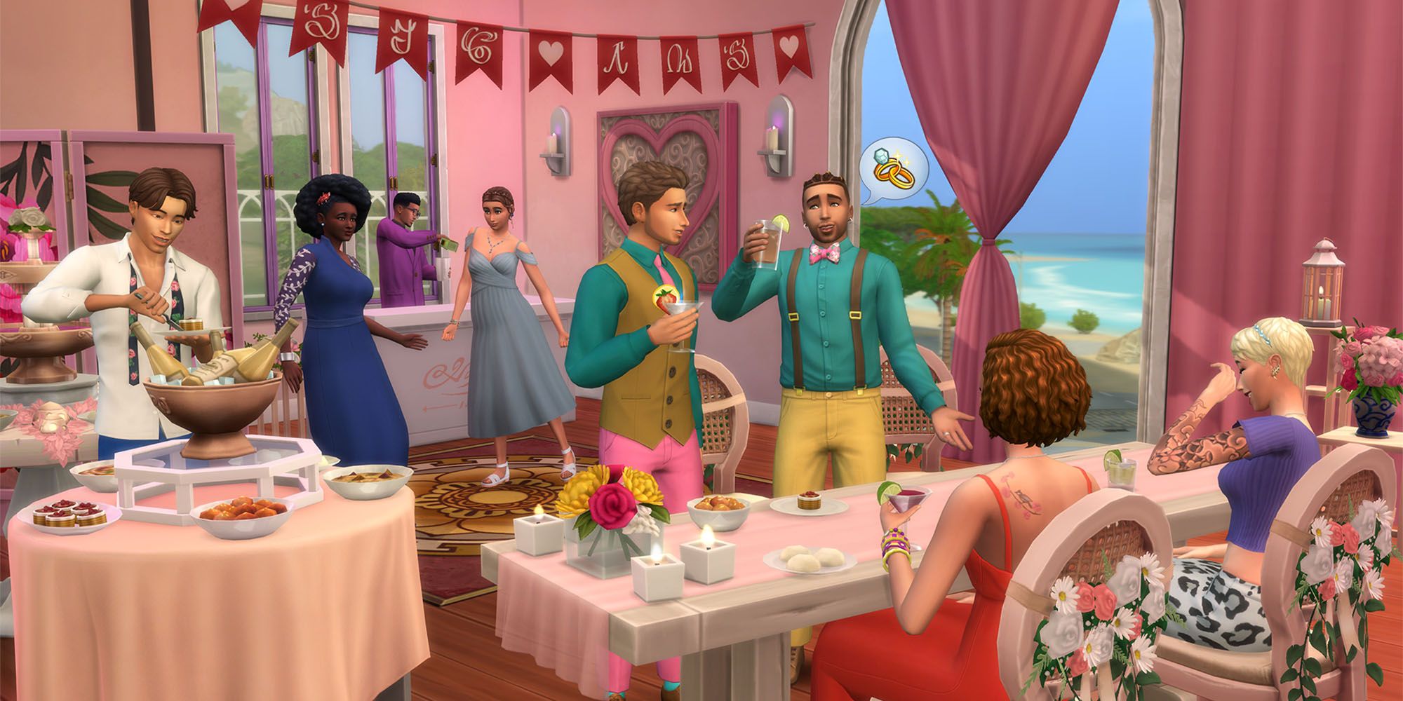 A Sims 4 dream marriage