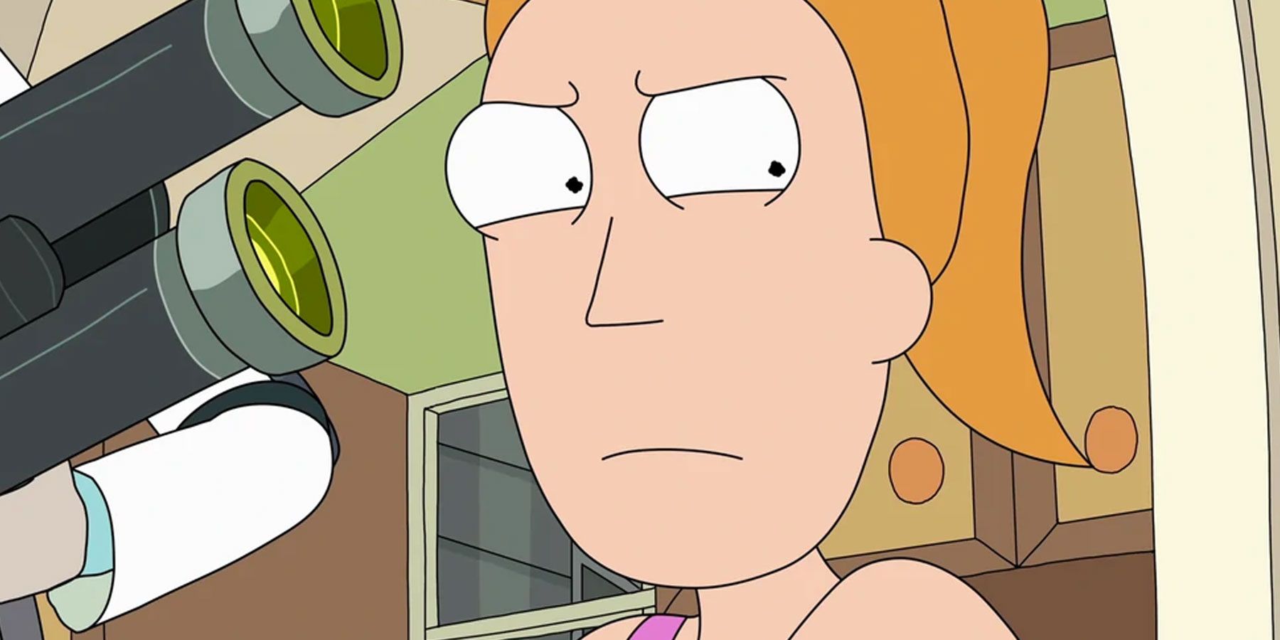 Summer Smith looking angry in Rick and Morty
