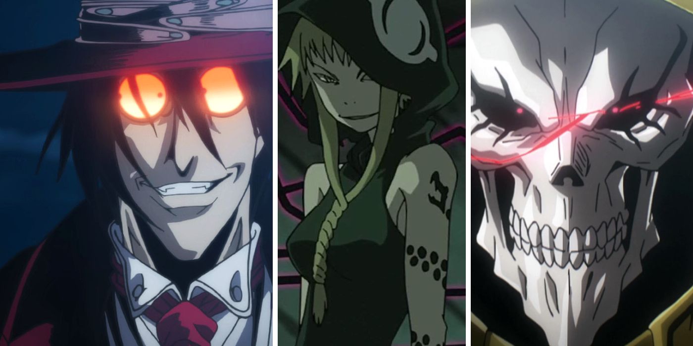 Alucard from Hellsing, Medusa Gorgon from Soul Eater, and Ainz from Overlord