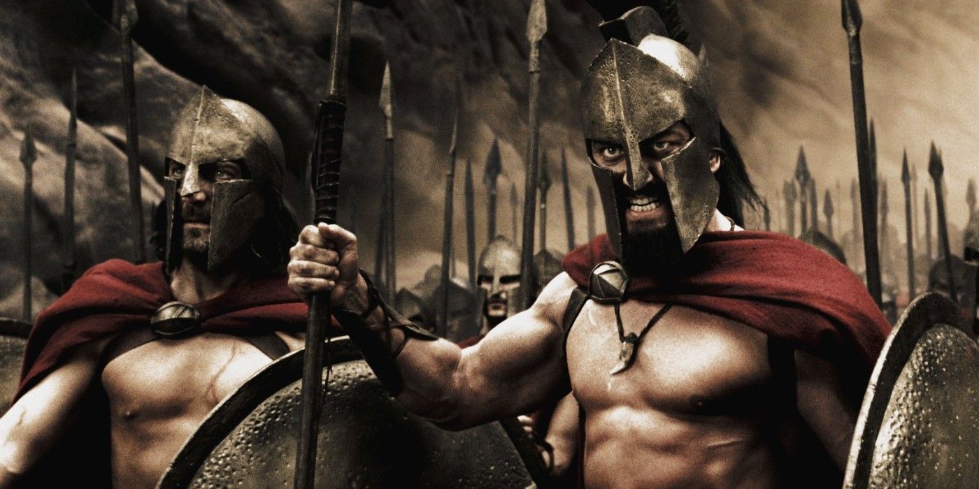 The Spartans Hold The Line In 300