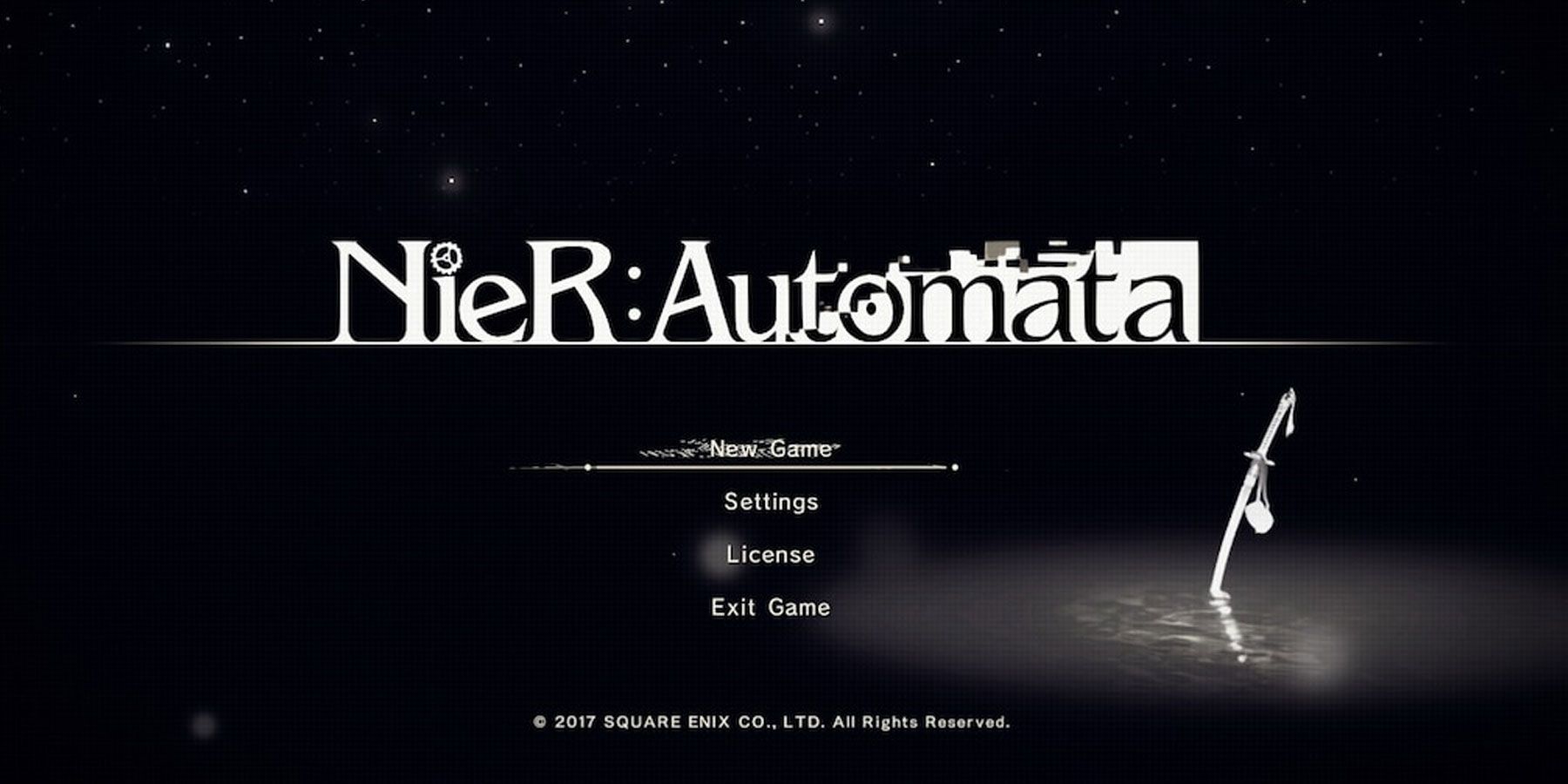 NieR: Automata Ending E title screen
