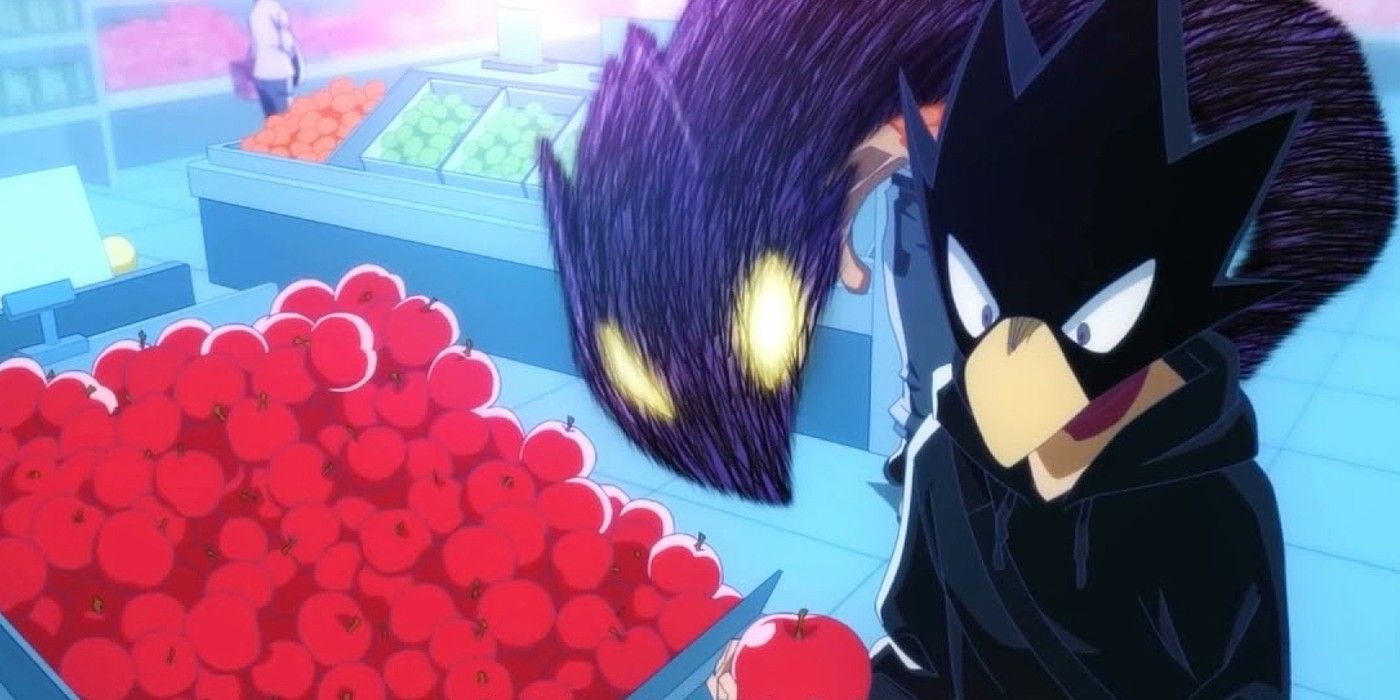 Anime Tokoyami And Dark Shadow Pick Apples In My Hero Academia