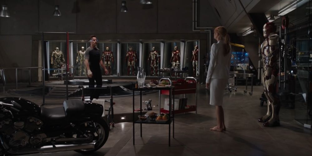 Tony and Pepper argue in Iron Man 3