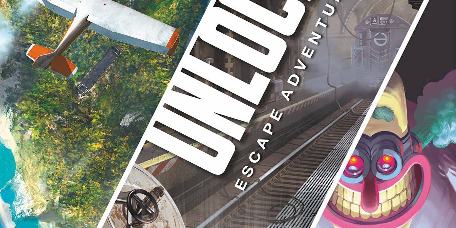 Unlock! Escape Room Board Game Escape Adventures Cover Artwork