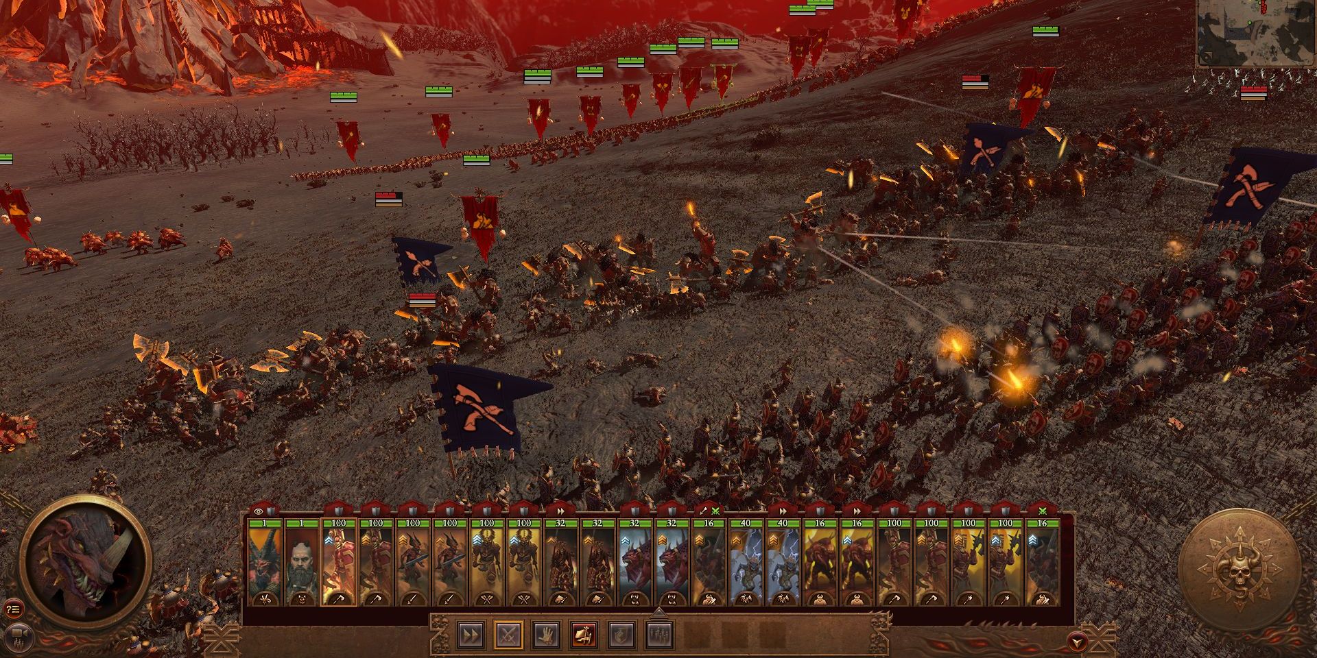 A battle in the realm of Khorne.