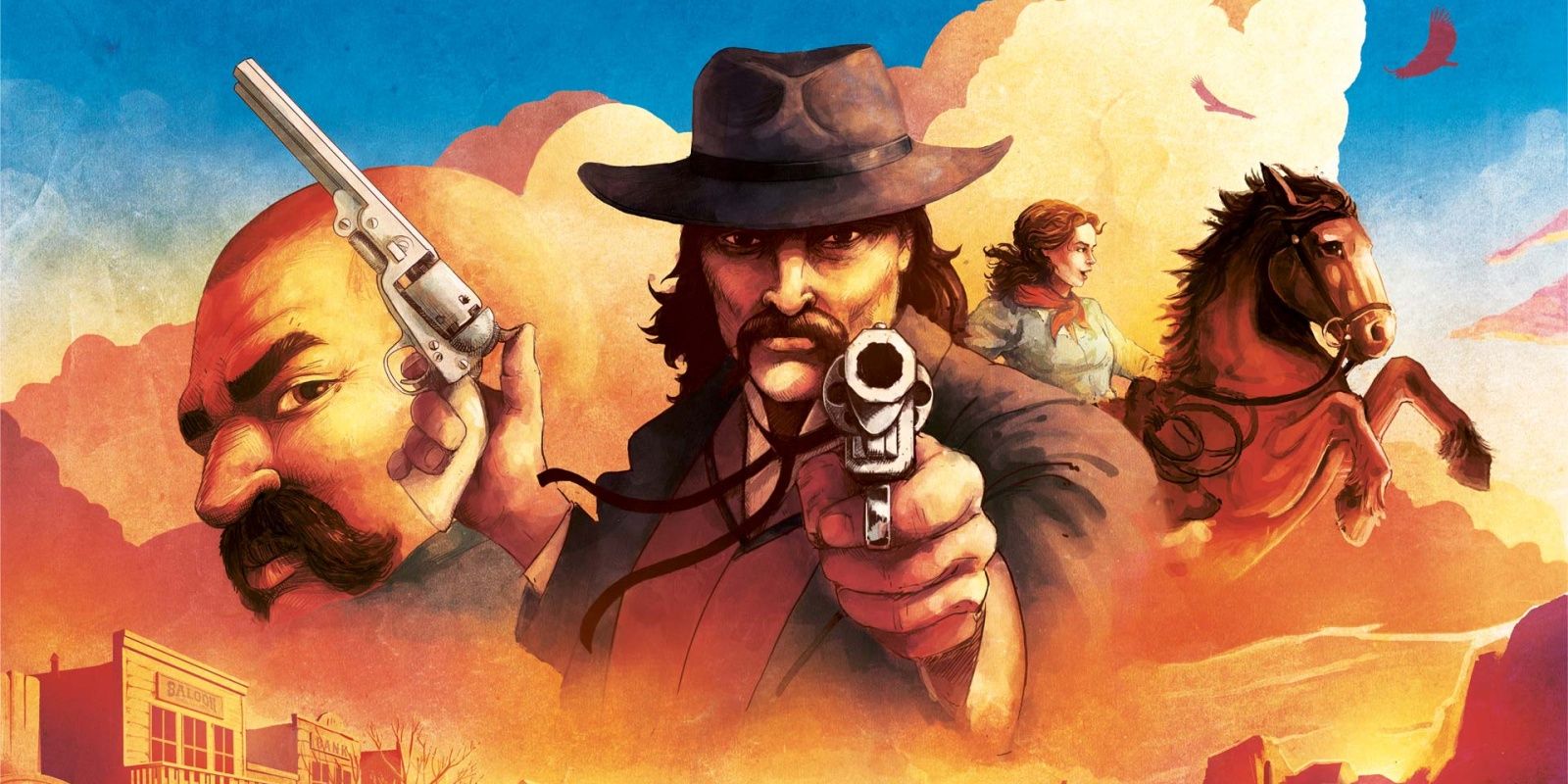 Western Legends Board Game Cover Art