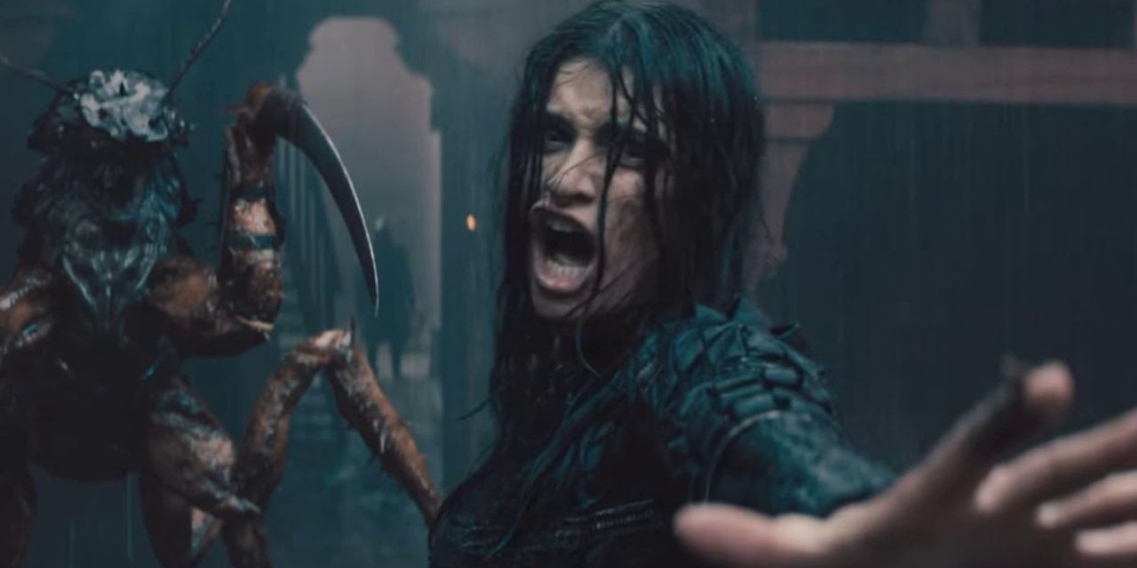 The Witcher Yennefer fleeing from an assassin