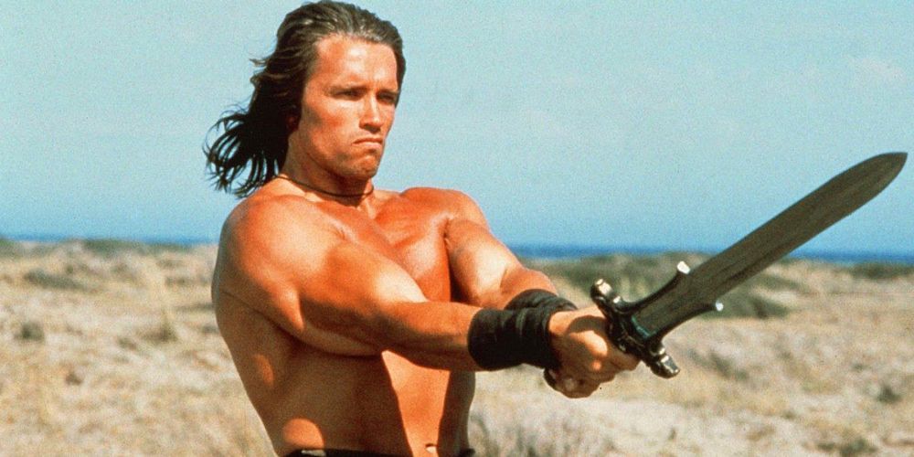 Arnold Schwarzenegger as Conan the Barbarian 