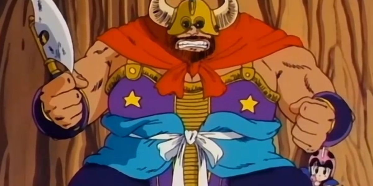 Goku meets the Ox King and Chi-Chi in Dragon Ball