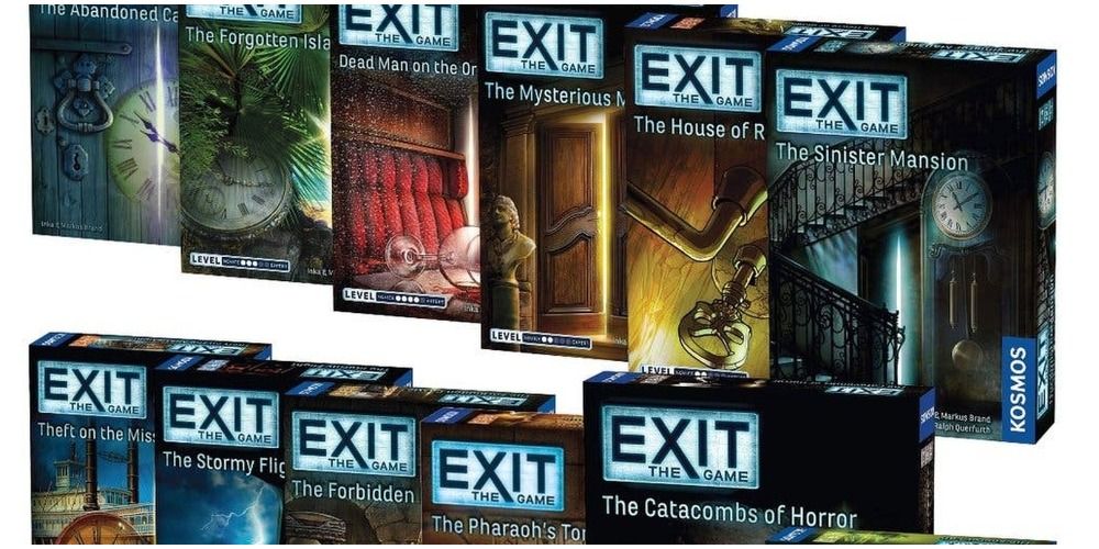 Exit The Game Board Game Series Escape Room Games Box
