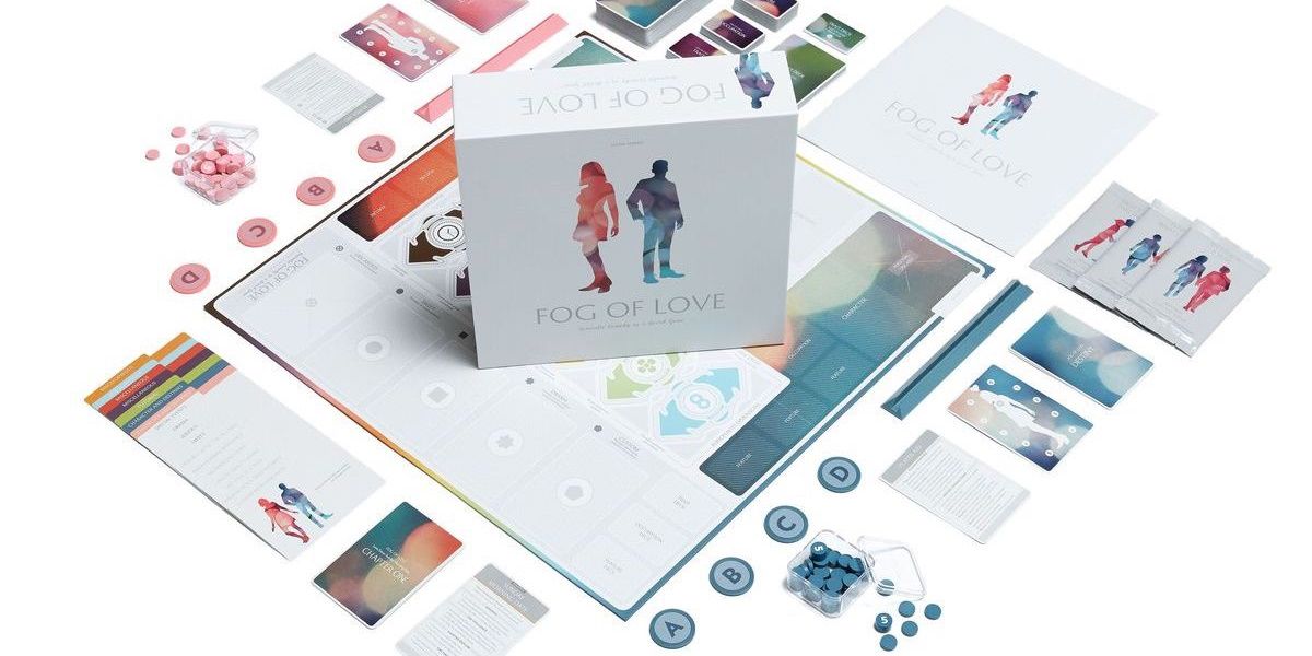 The Fog Of Love Board Game Set Up