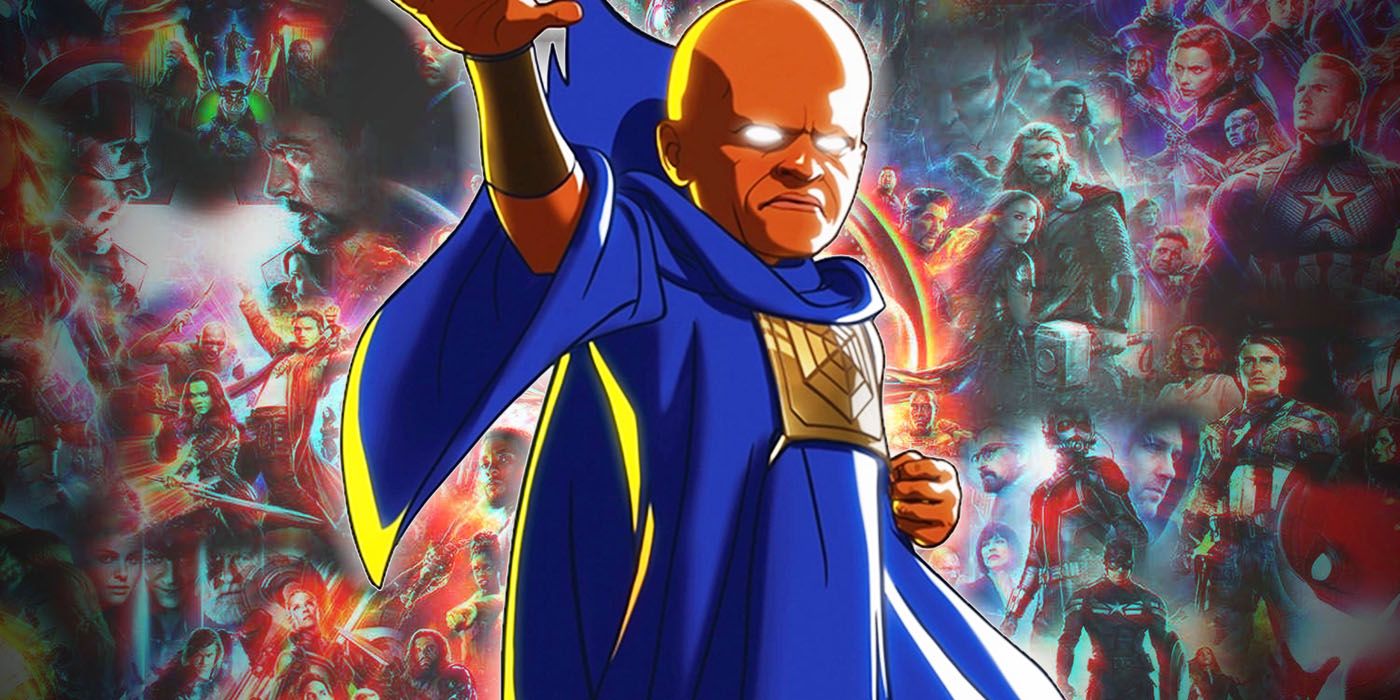 Marvel MCU multiverse with Uatu the Watcher from What If...?