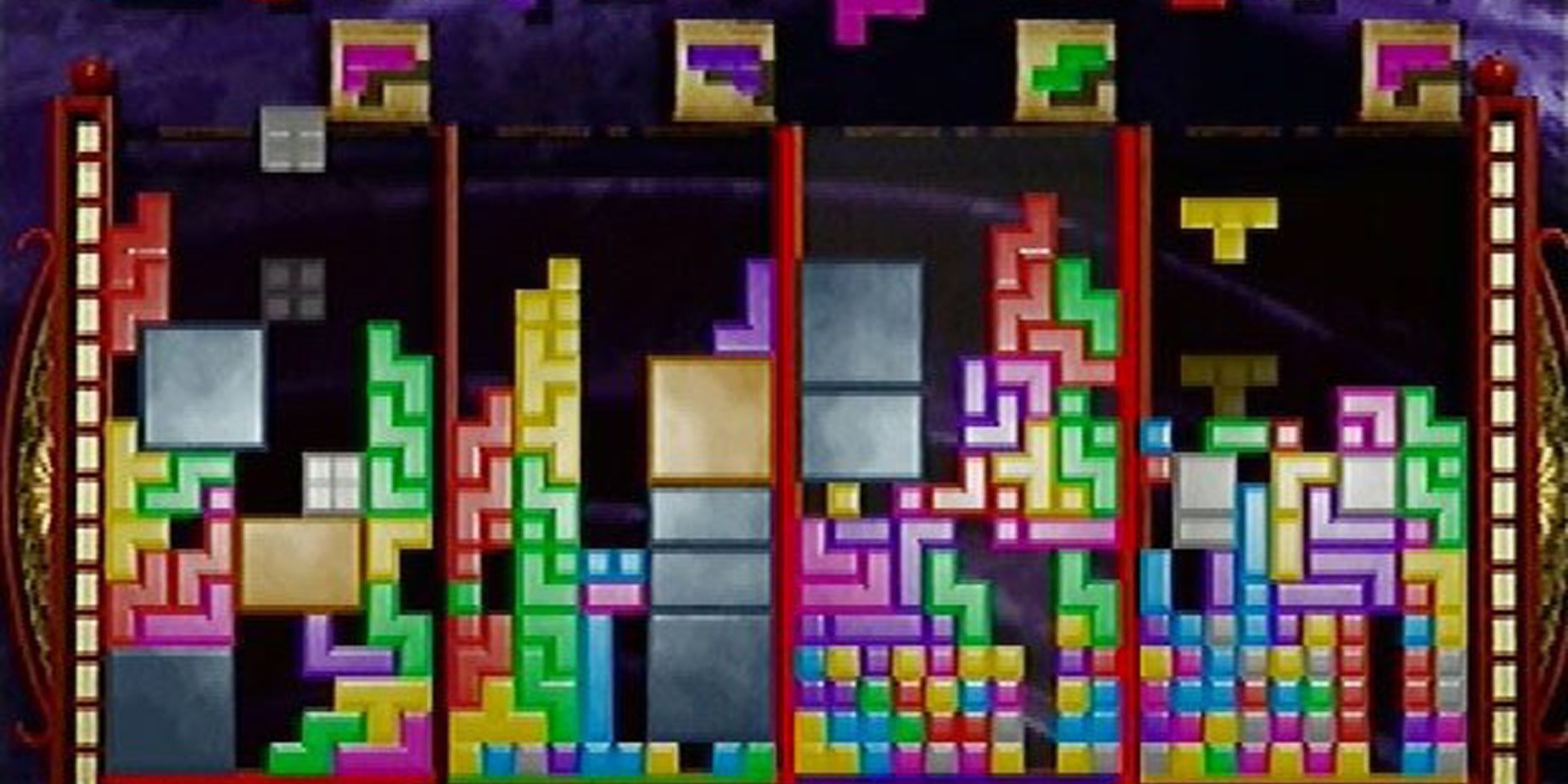 An image of actual gameplay from The New Tetris