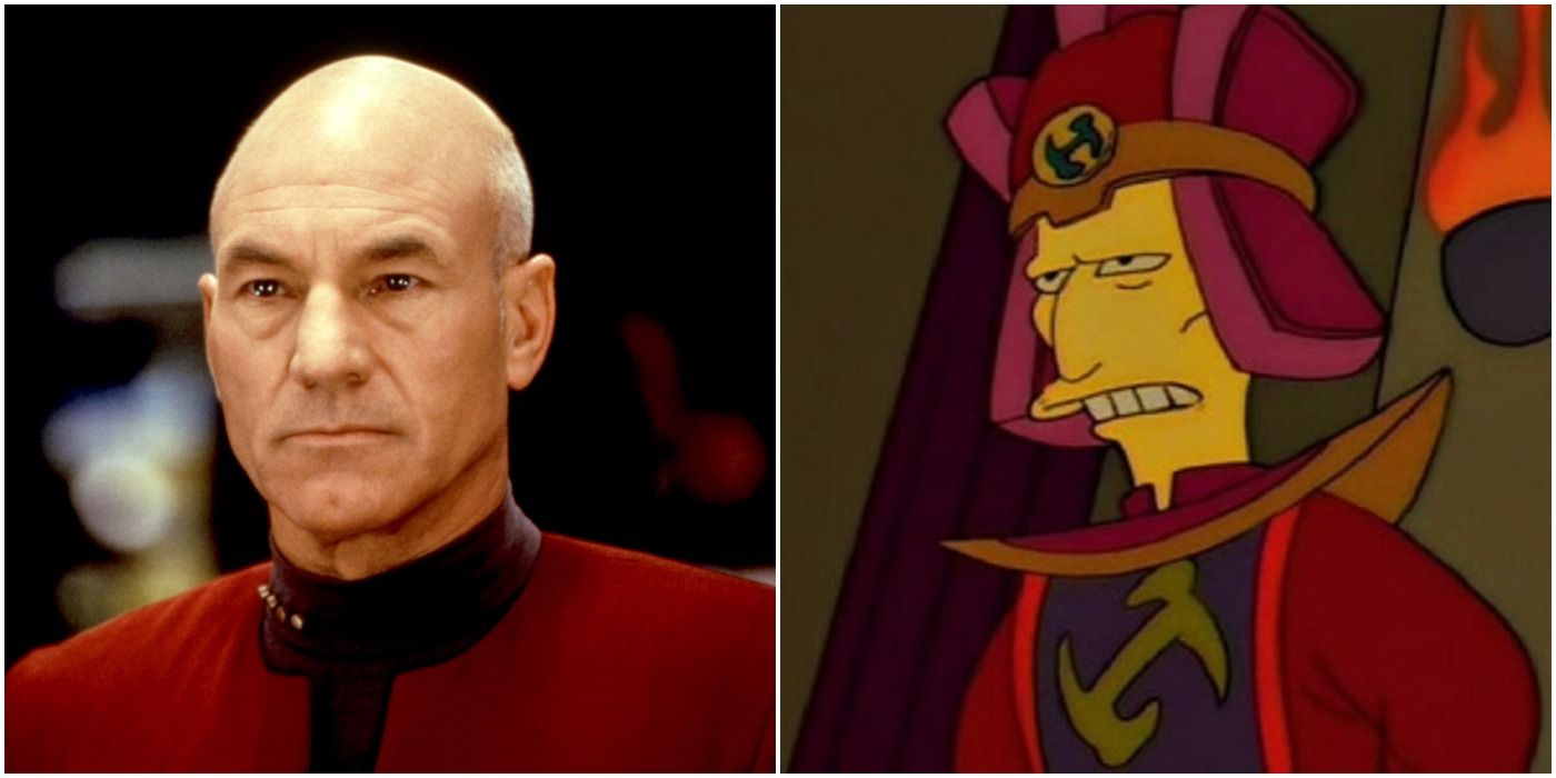 Patrick Stewart as Number One on The Simpsons