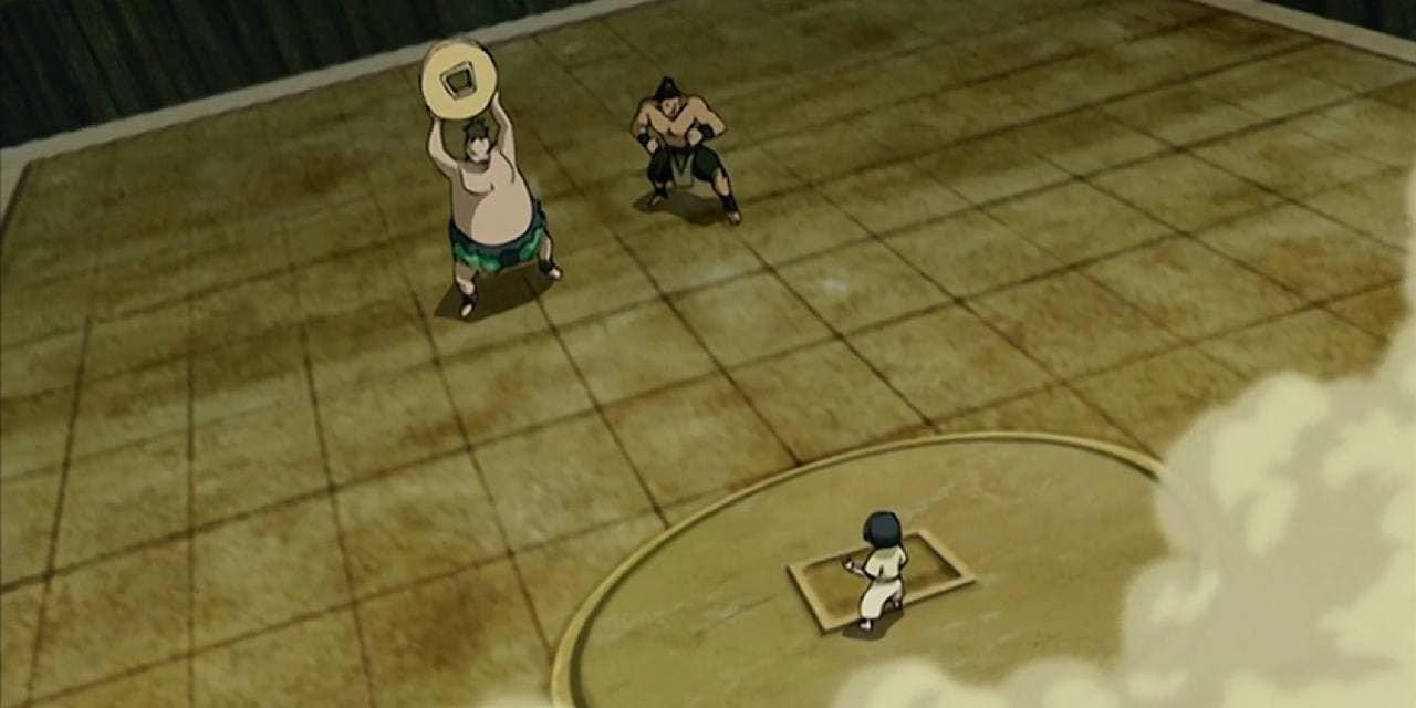 Toph vs The Boulder and The Hippo