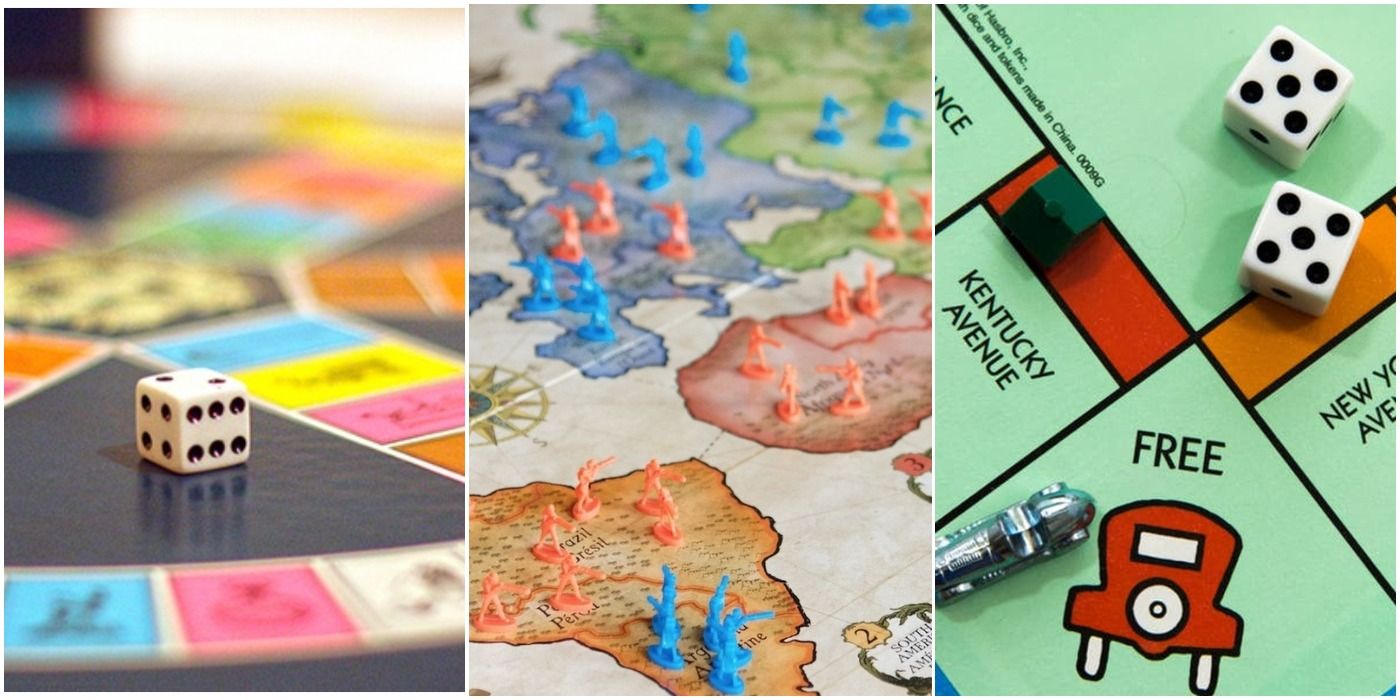 trivial pursuit risk and monopoly board games