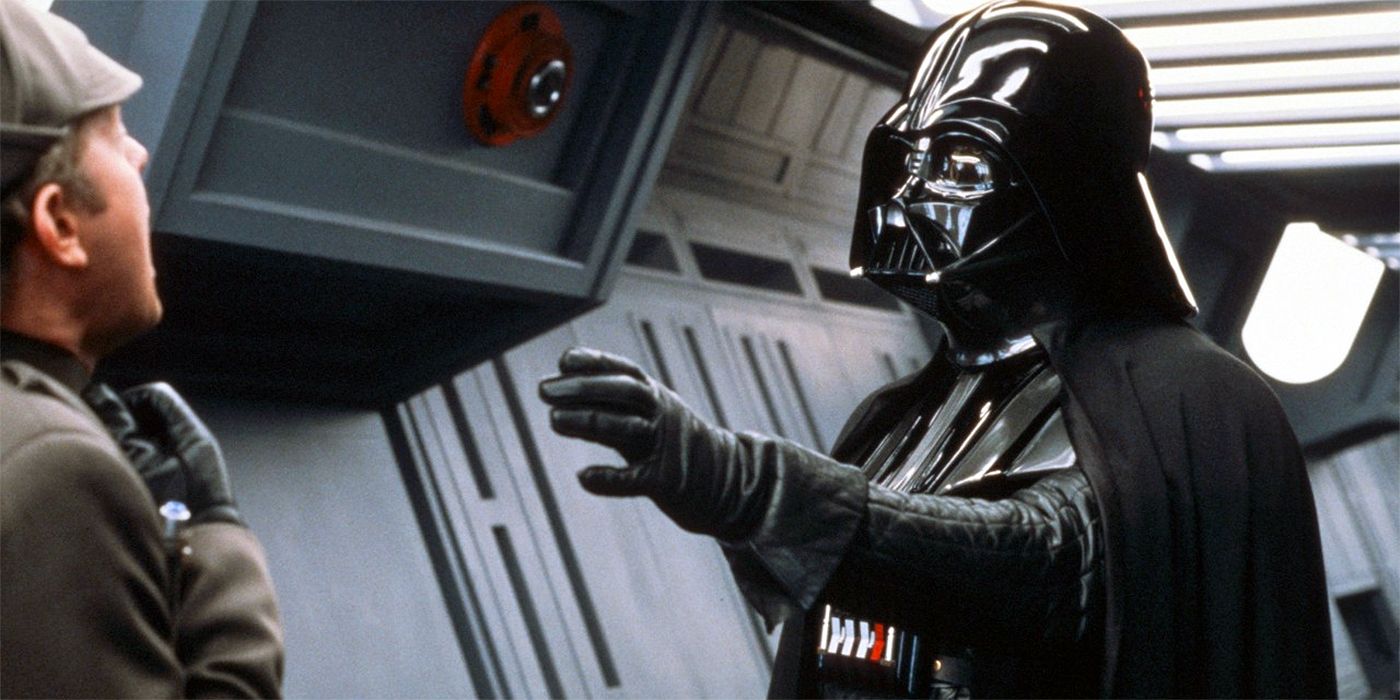 Darth Vader Force-chokes Admiral Jerjerrod in Star Wars: Return of the Jedis