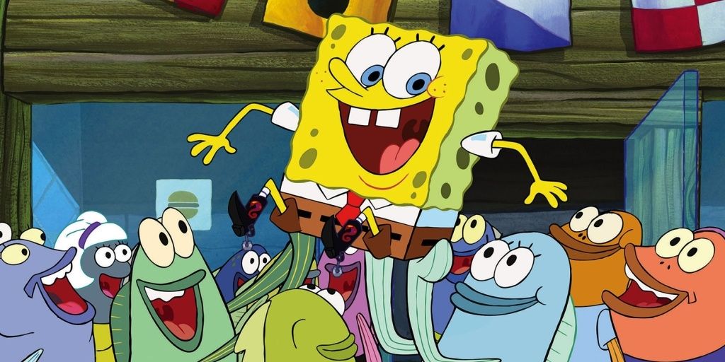 Spongebob Squarepants celebrating