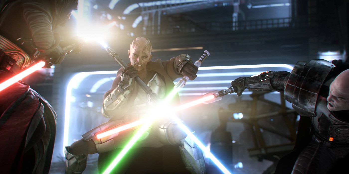 Screenshot of Star Wars The Old Republic Cinematic