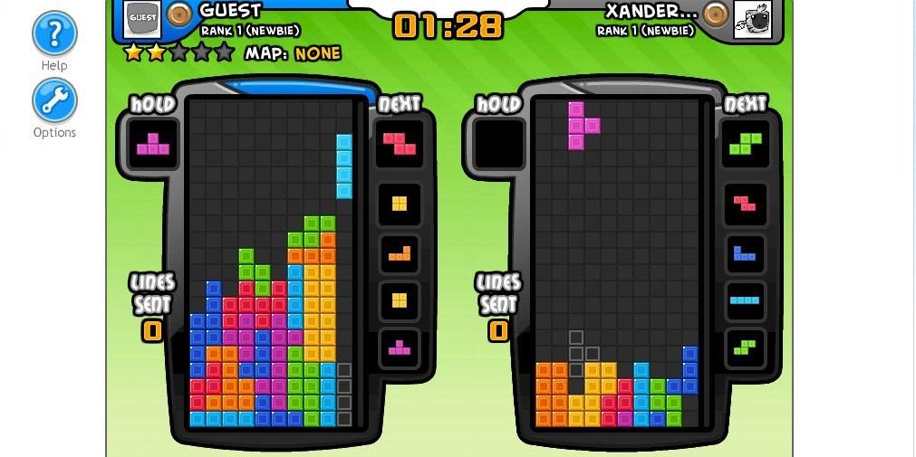 An image of actual gameplay from Tetris Friends