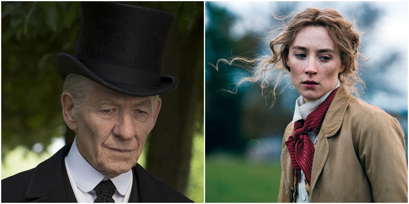 Ian McKellen as Sherlock and Saoirse Ronan as Jo March