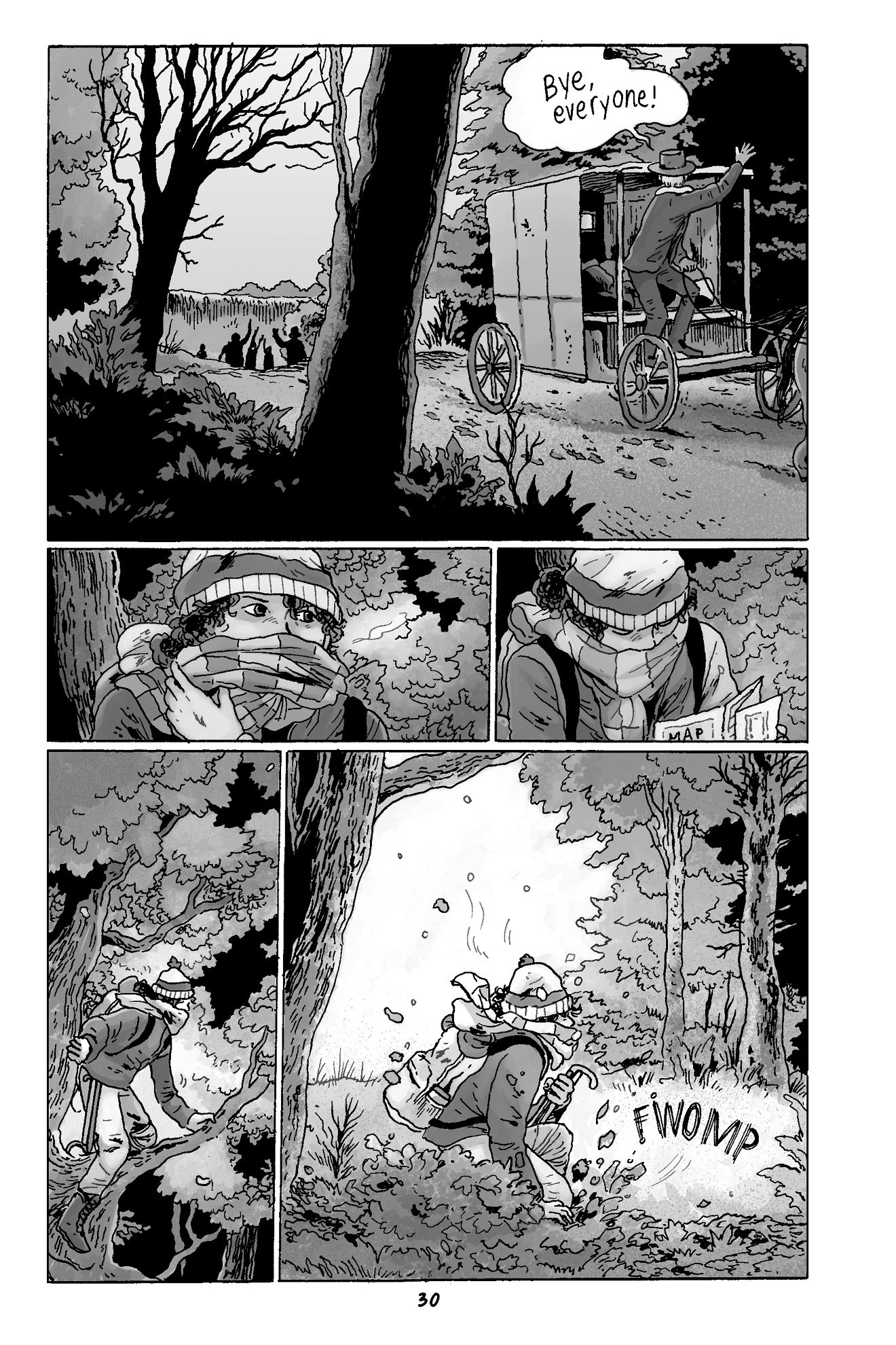 A page from The Walking Dead: Clementine: Book One, by Tillie Walden.