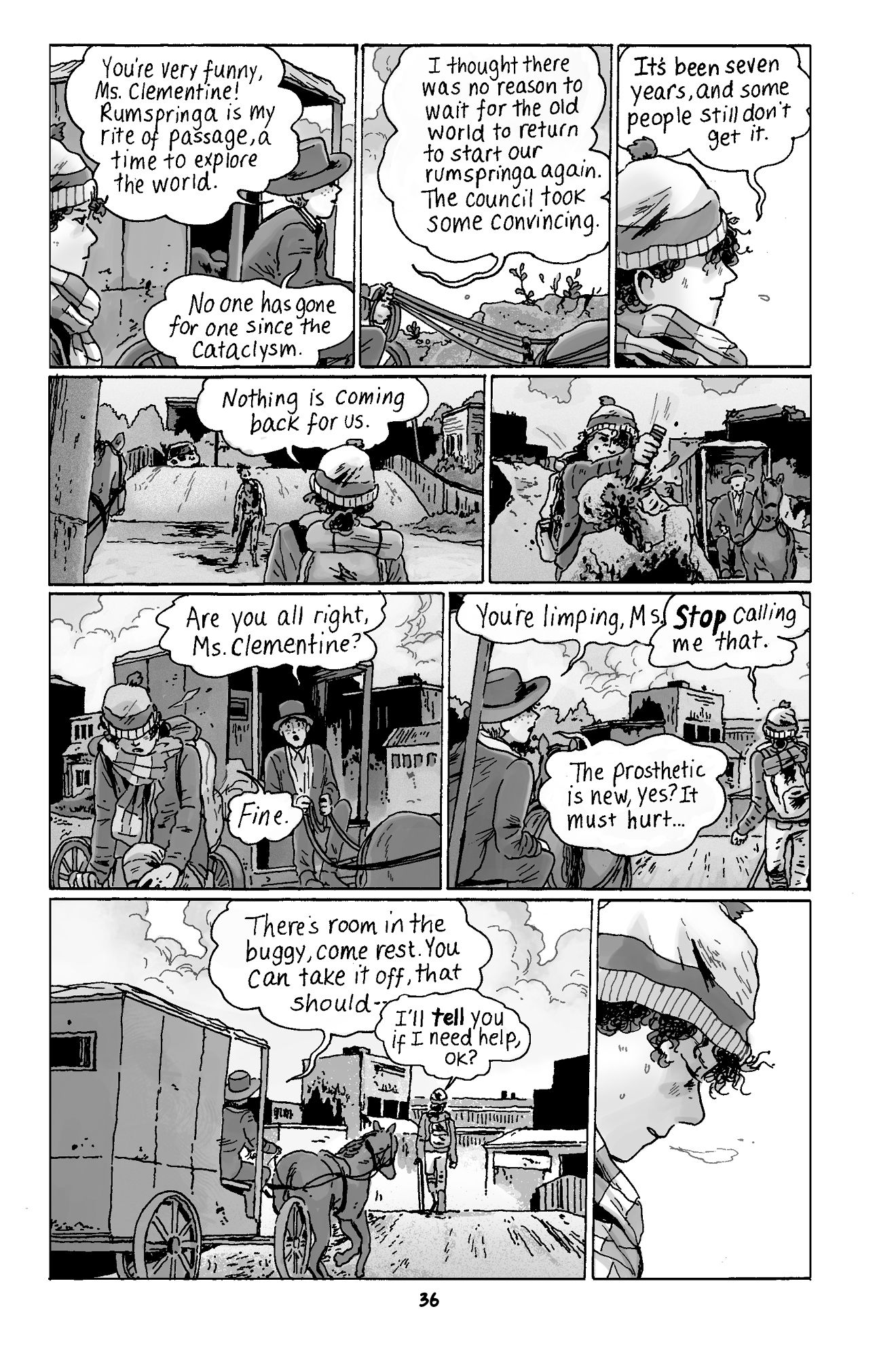 A page from The Walking Dead: Clementine: Book One, by Tillie Walden.