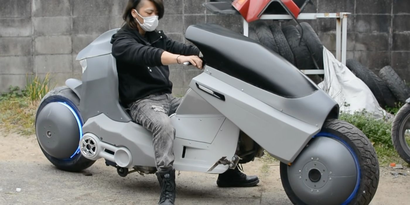 Youtuber Ayato's Replica of Kaneda's Bike from Akira