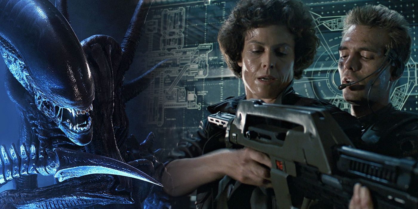 Alien - a Xenomorph and Ellen Ripley