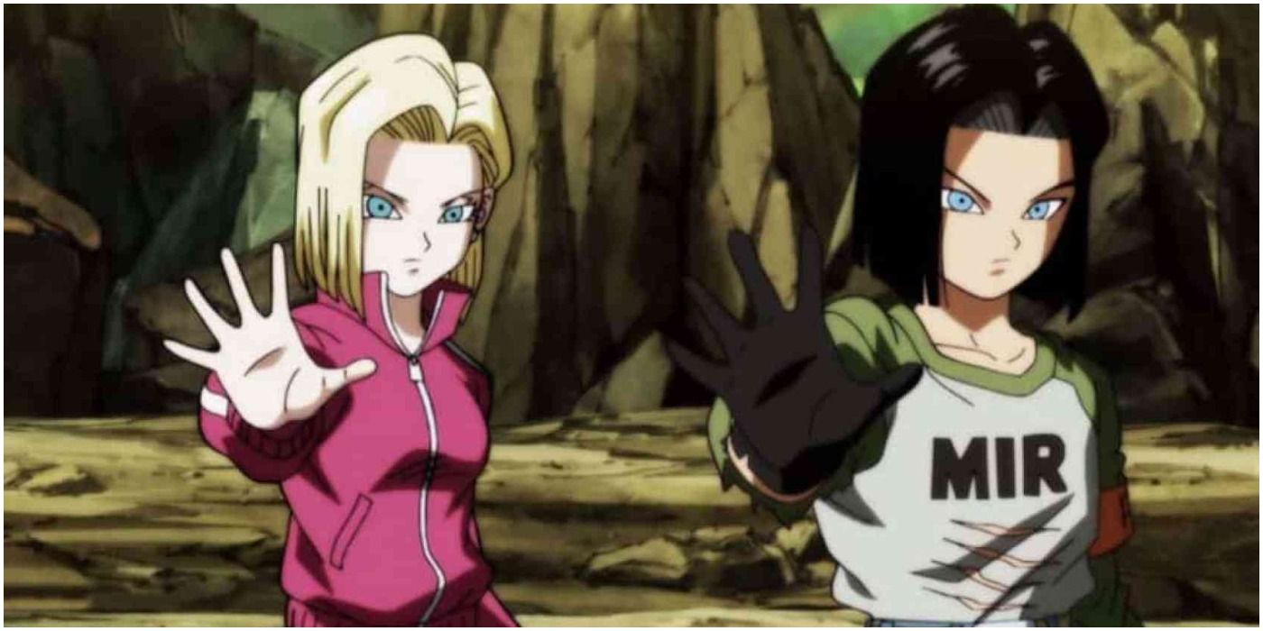 Dragon Ball's Android 17 and 18 About To Use Ki