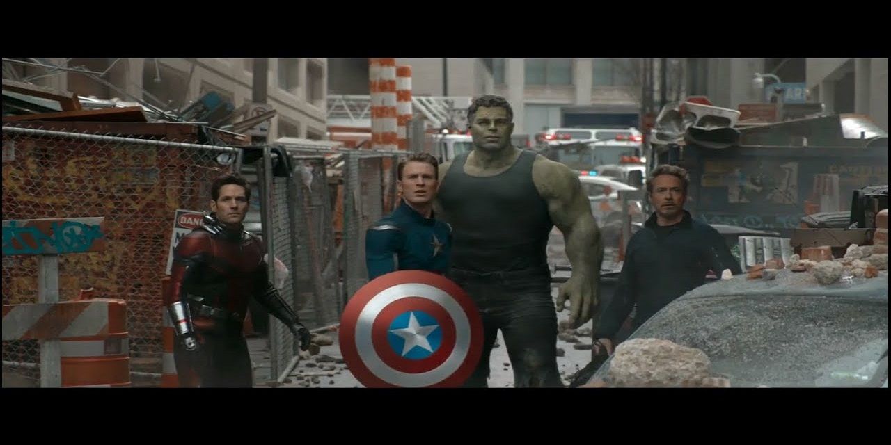 Ant-Man, Captain America, Hulk, and Iron Man in New York