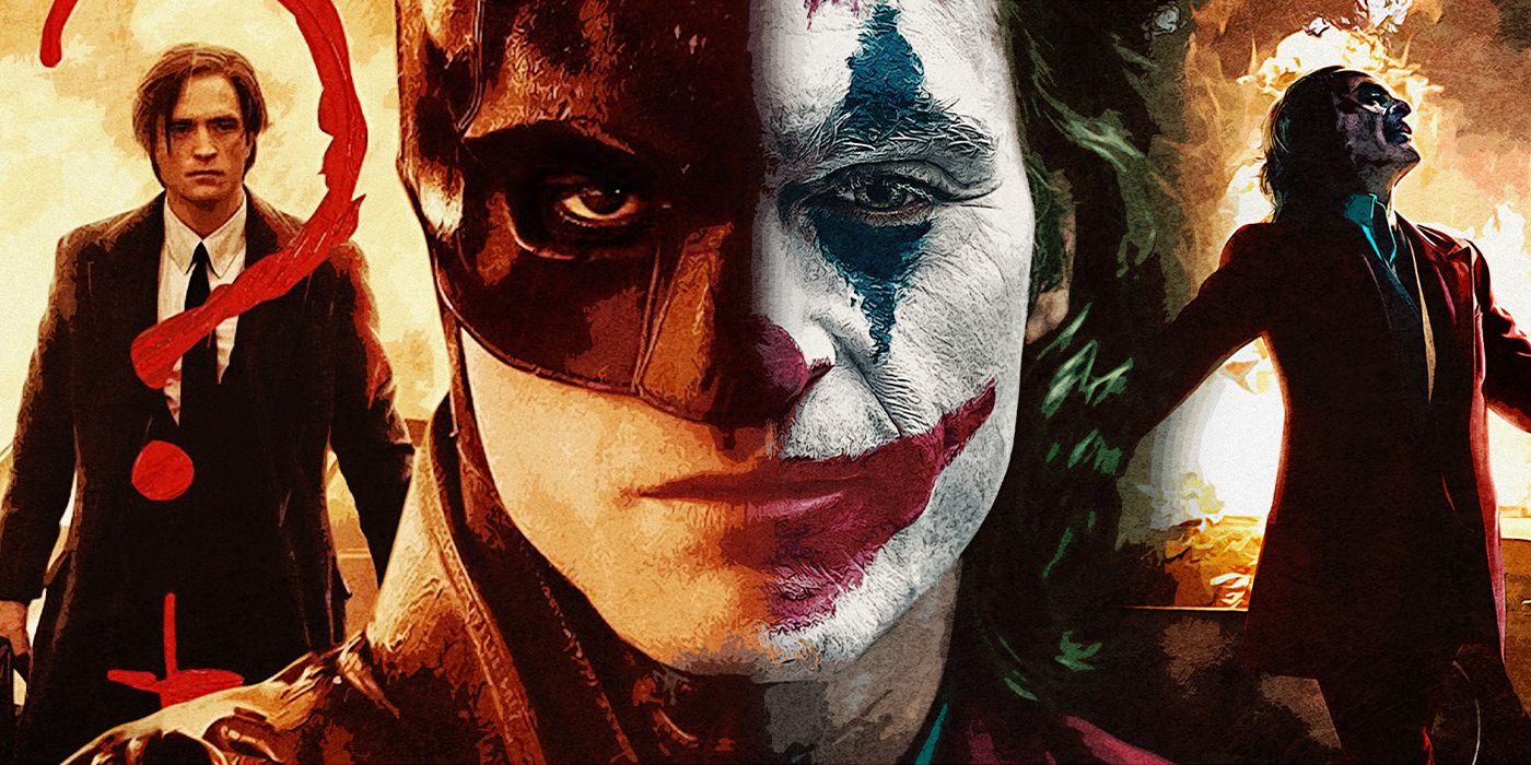 Robert Pattinson's Batman and Joaquin Phoenix's Joker