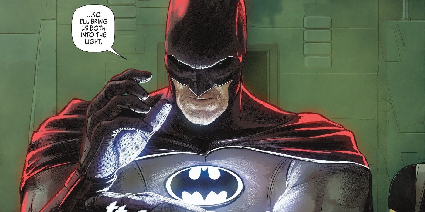 Batman's Batsymbol Flashlight Helps Him Defeat His Lex Luthor Created Enemy