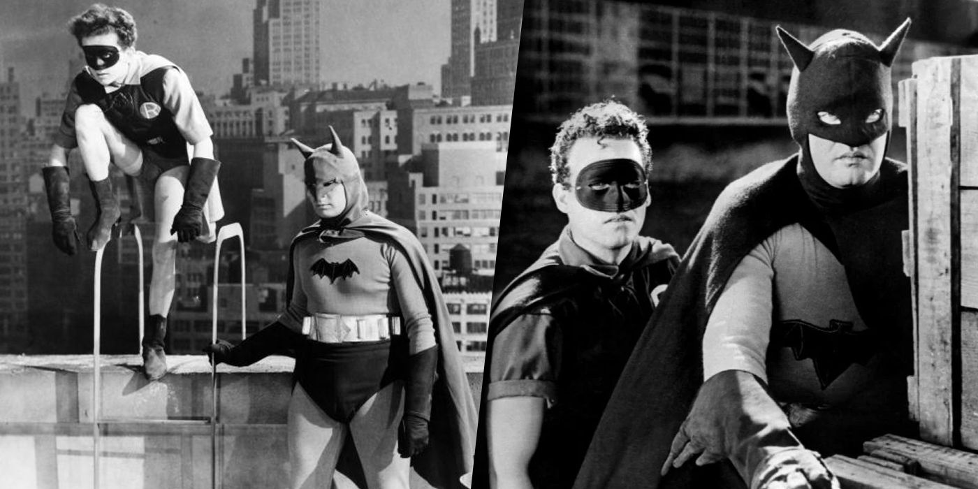Batman and Robin in the film serials from the 40s