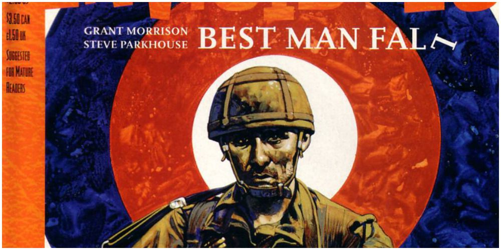Cover art from Grant Morrison's Best Man Fall