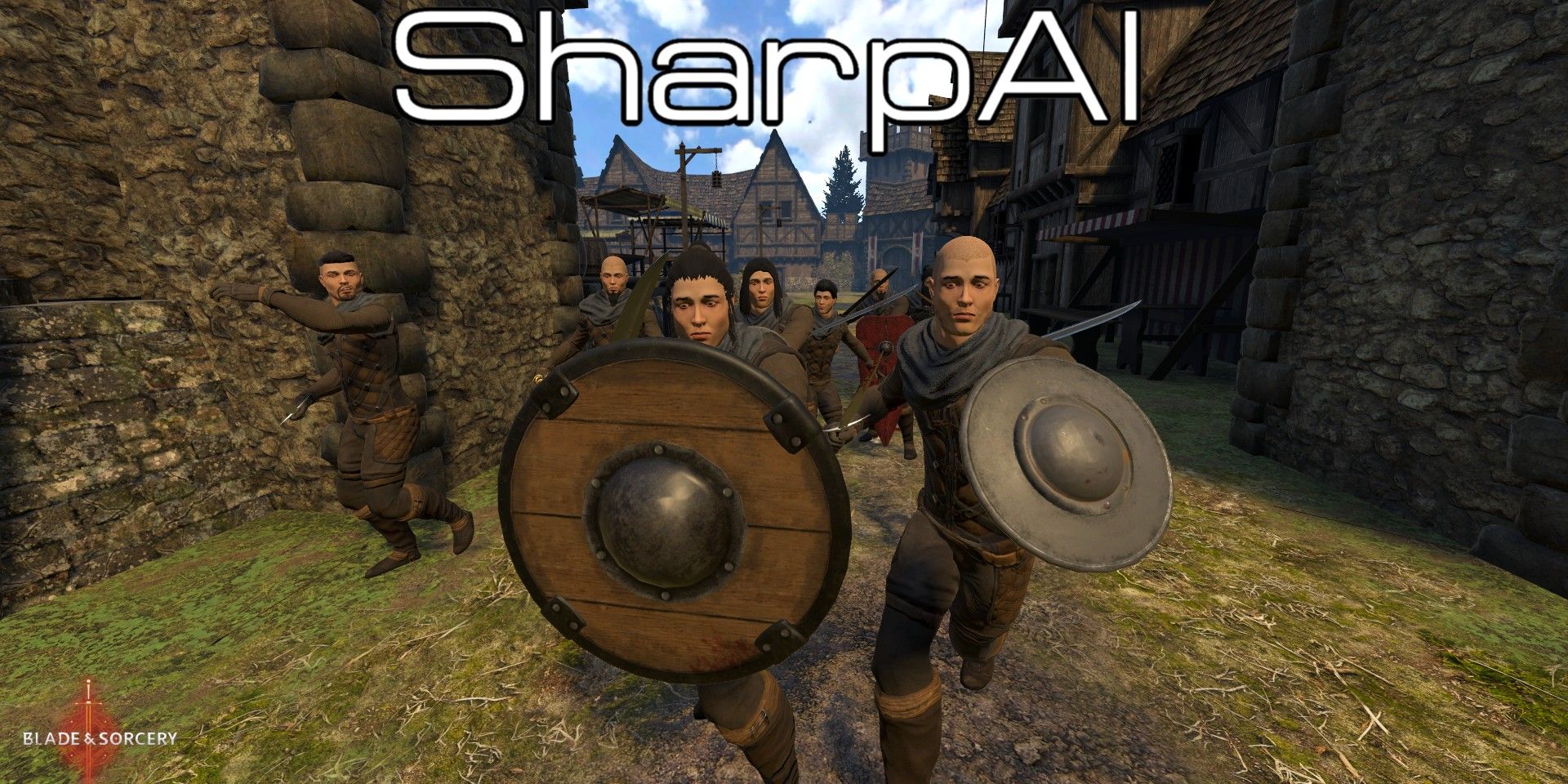 Promotional image for the Sharp AI mod for Blade &amp; Sorcery.