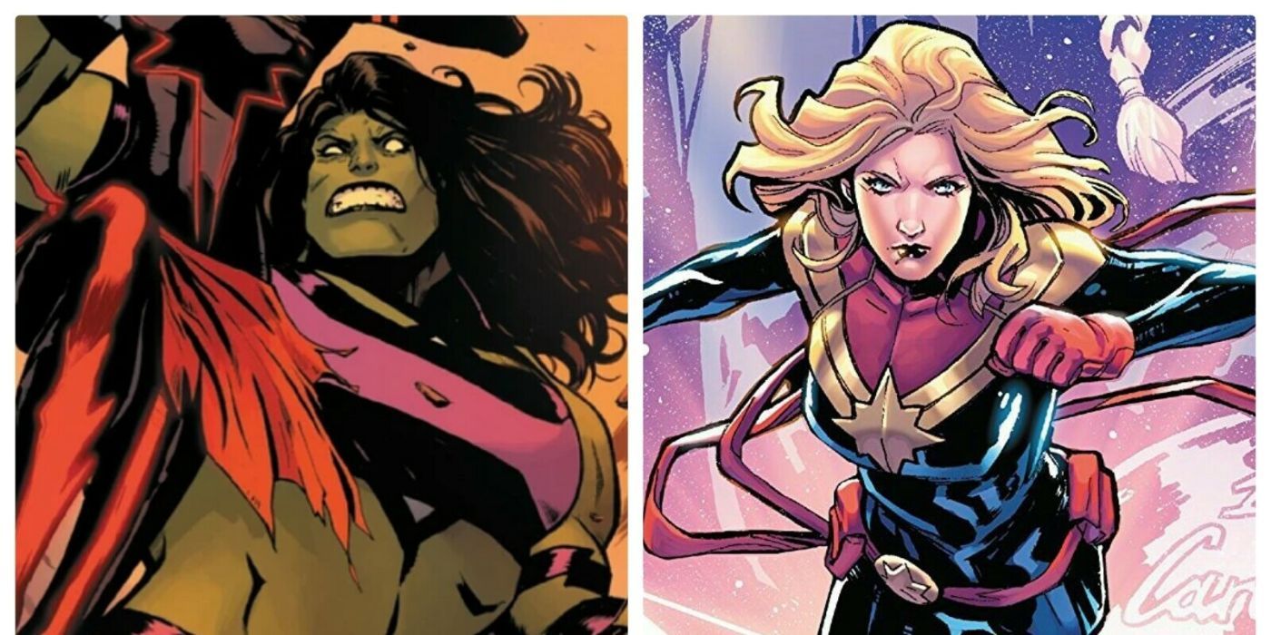 Captain Marvel vs She-Hulk