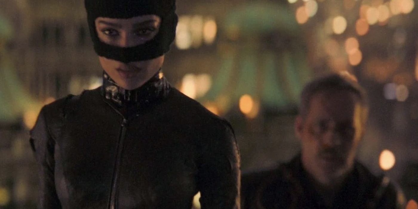 Catwoman with Kenzie in The Batman