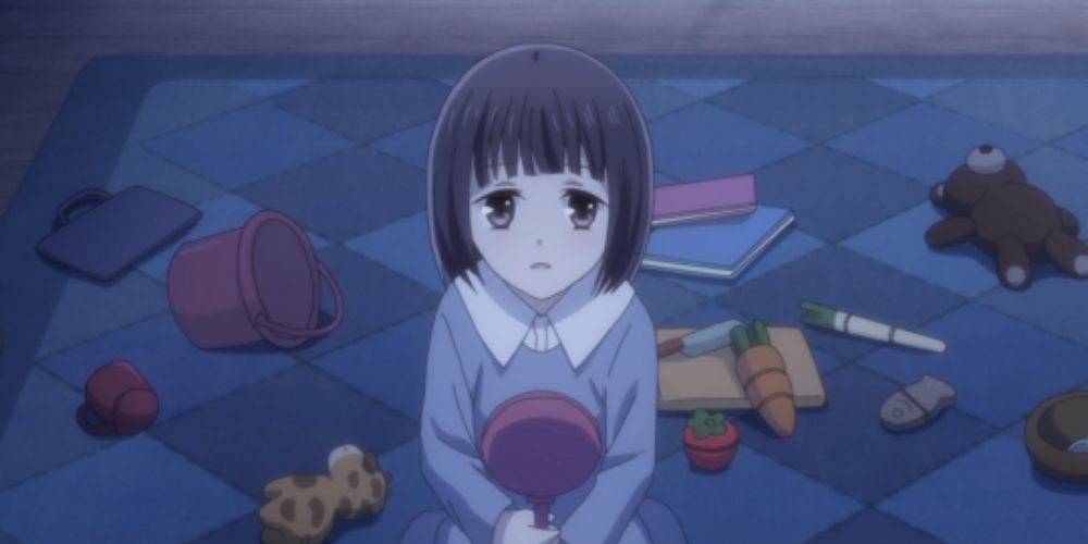 Child Tohru Looking Sad in Fruits Basket