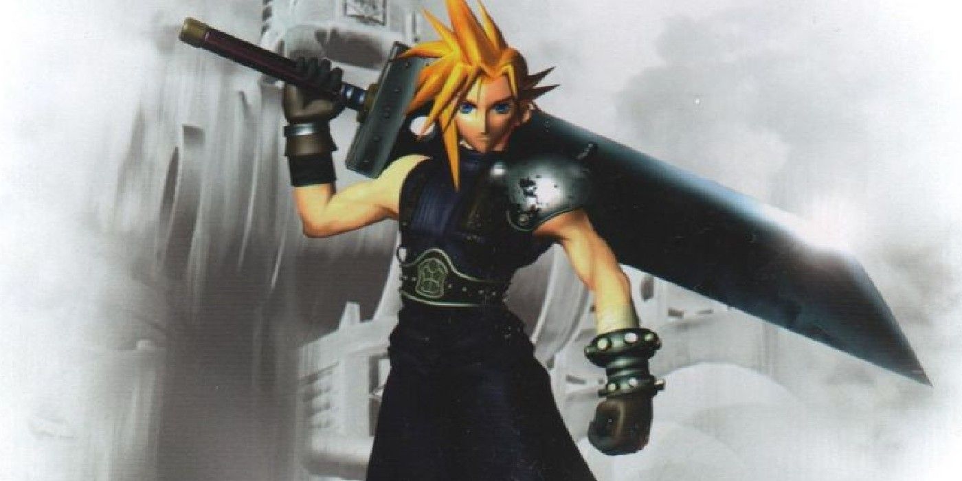 Cloud Stands In Front Of Midgar In Final Fantasy VII