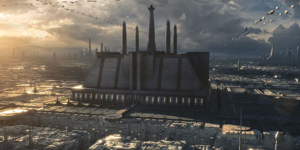 Coruscant is home to the Imperial Senate in the Star Wars prequels.