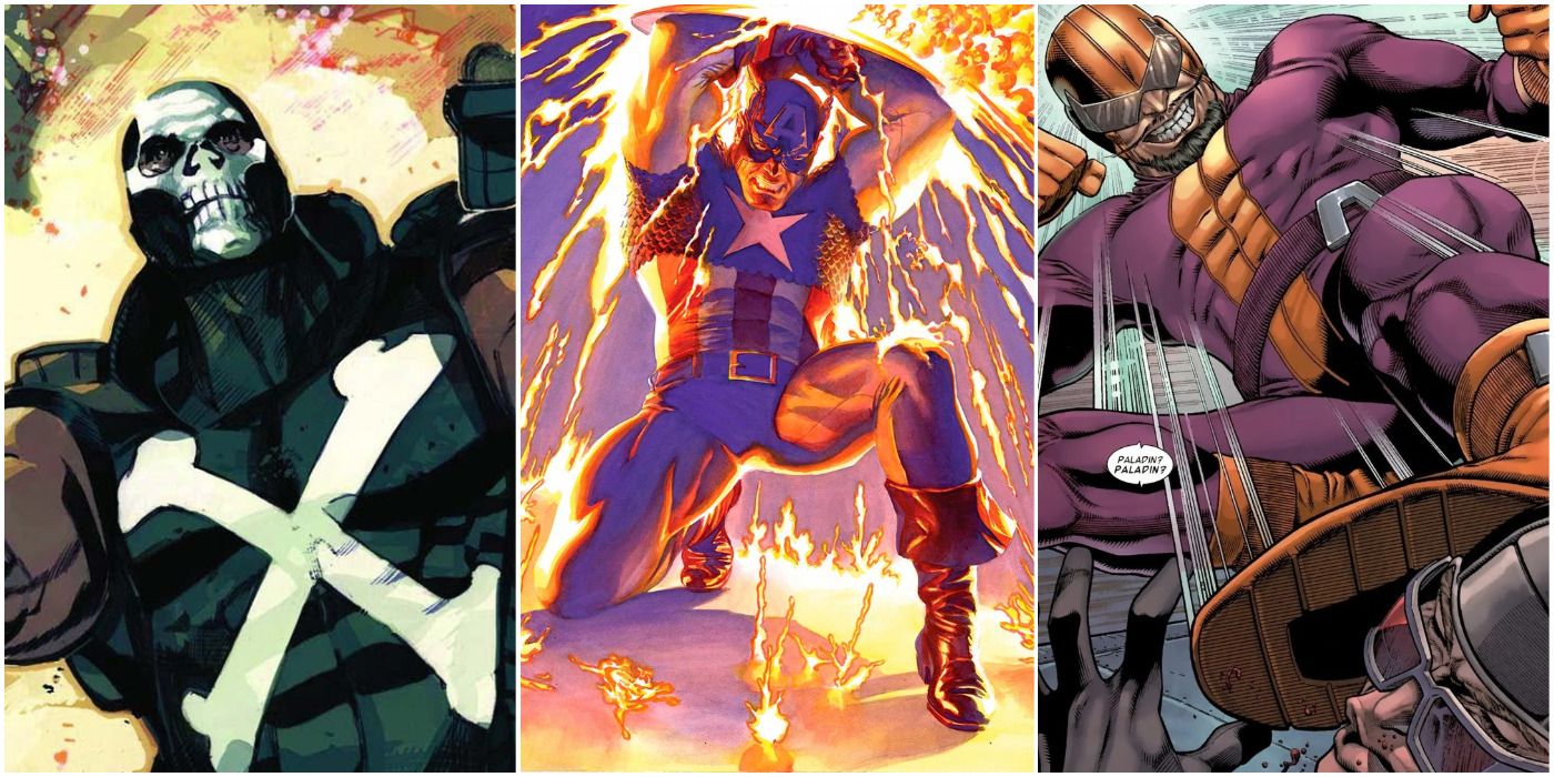 Crossbones, Captain America, Batroc - Marvel Comics