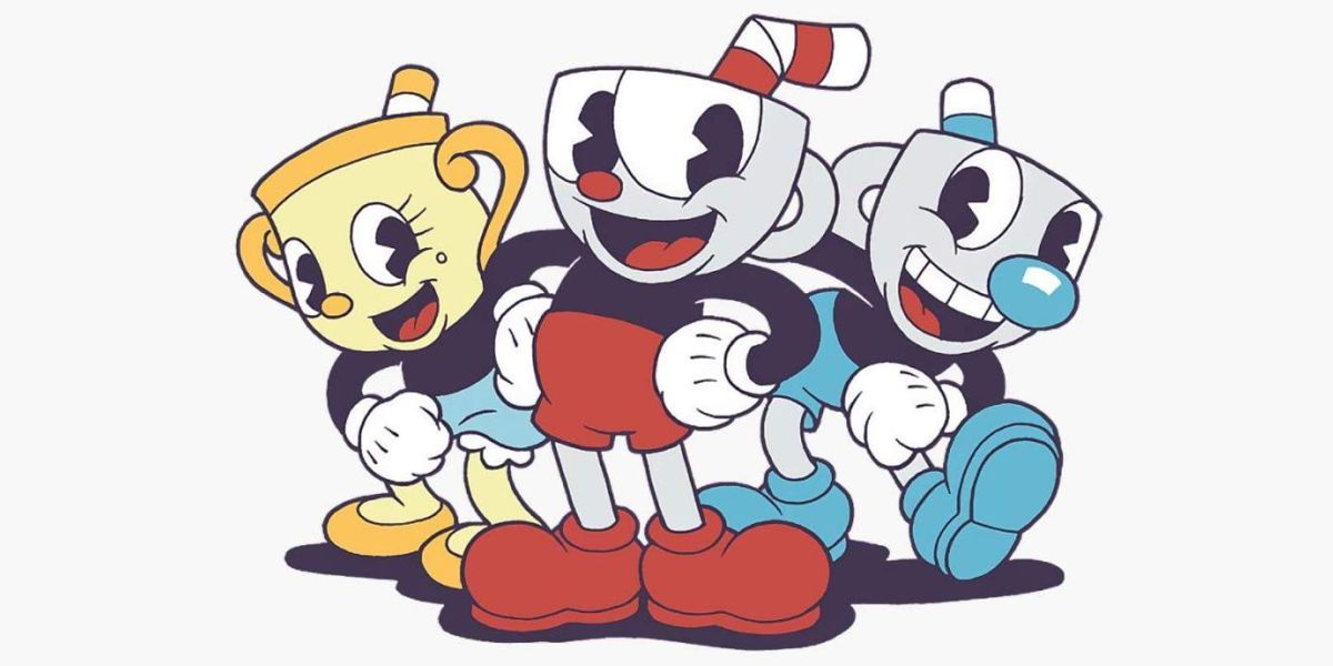 Cuphead, Mugman and Ms. Chalice from Cuphead: The Delicious Last Course