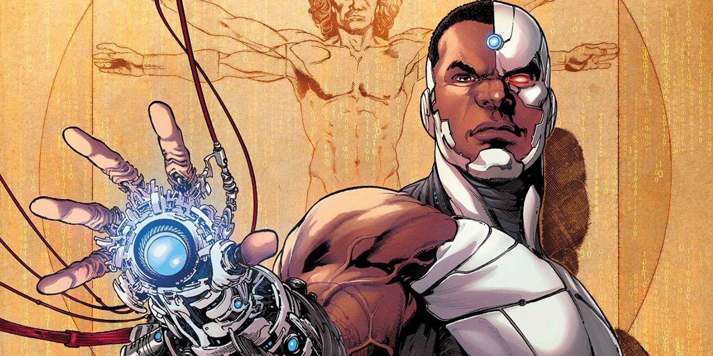 Cyborg charging up in the Teen Titans comics by DC Comics