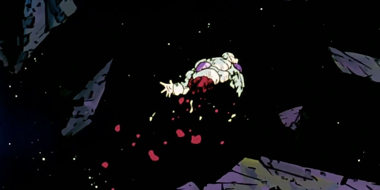 Frieza in space after Namek explodes in Dragon Ball Z