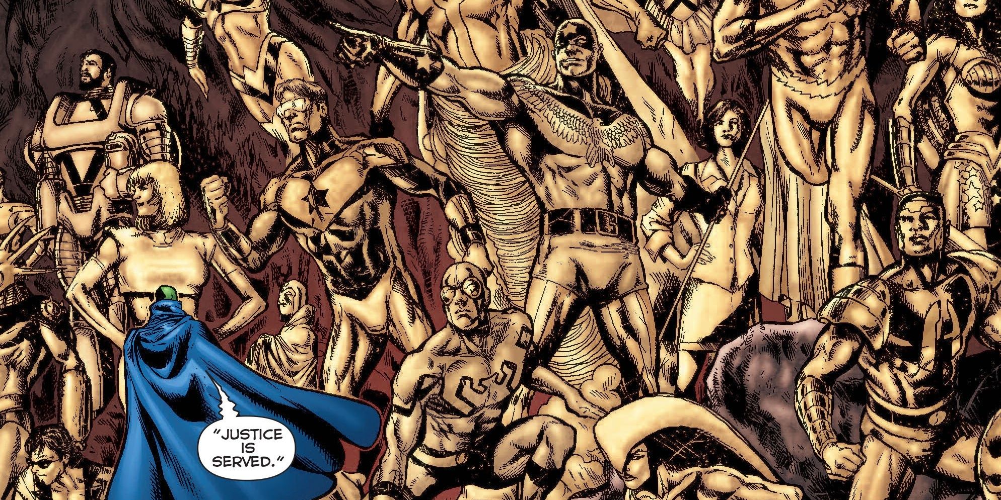 DC 52 Justice League Memorial Martian Manhunter