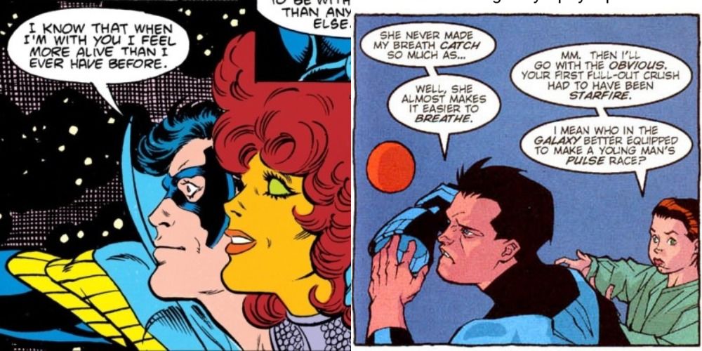 Dick with Kory and later with Babs